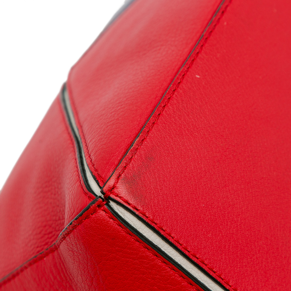 Pre-Loved LOEWE Small Bicolor Calfskin Puzzle Satchel - Picture 10 of 12